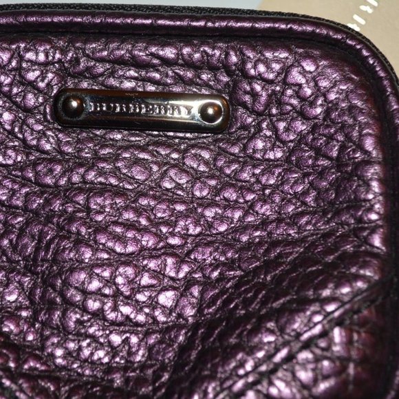 NWT BURBERRY GRAINY LEATHER COIN CASE WITH KEY RING - Picture 6 of 7